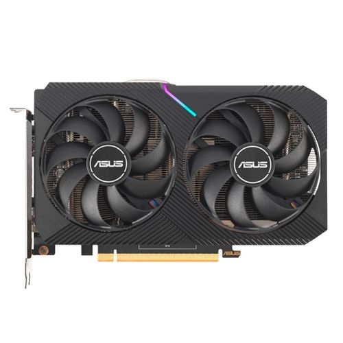 Asus DUAL RX6500 XT OC, 4GB DDR6, PCIe4, HDMI, DP, 2820MHz Clock, RGB Lighting, Overclocked