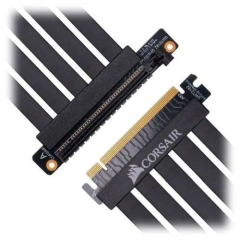 Corsair Premium PCIe 3.0 (x16) Extension Cable, 300mm, 90° Female PCIe, EMI Shielded, Five-Wire Banded Construction