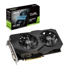 Asus DUAL GTX1660 SUPER EVO OC, 6GB DDR6, DVI, HDMI, DP, 1860MHz Clock, Overclocked